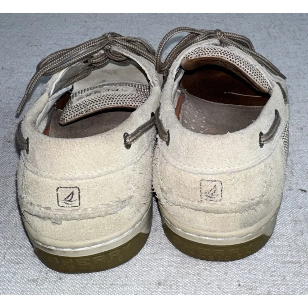 SPERRY‎ Top Sider Men's Sz 12 Tan Suede Leather Boat Shoes Billfish CH196